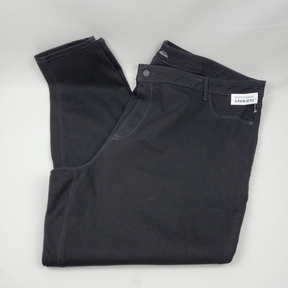 Old Navy Womens Mid Rise Rockstar Super Skinny Jeans Black Size 26-Plus 48X30 - Picture 2 of 8